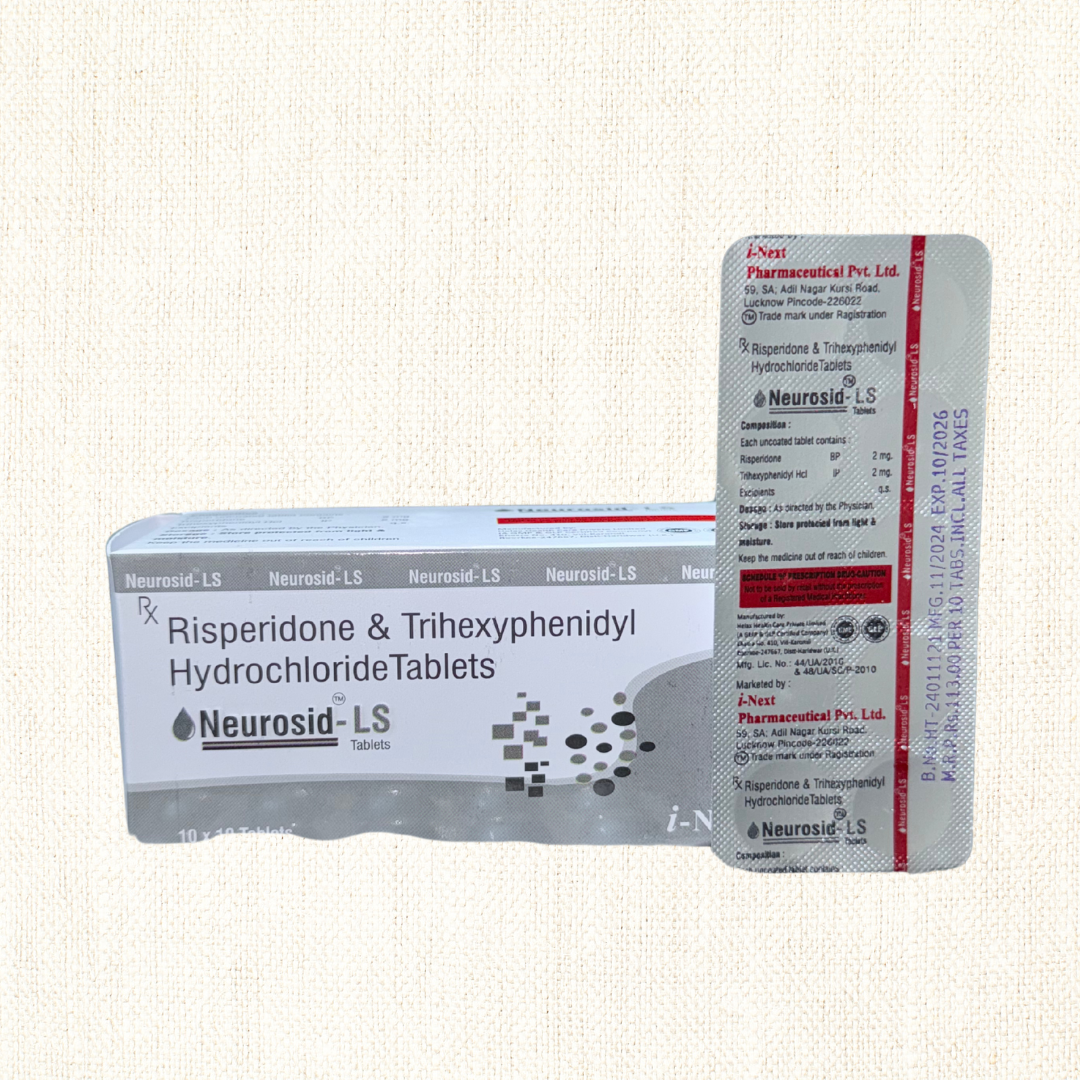 Risperidone & Triheexyphenidyl Hydrochloride Tablets Neurosid-LS